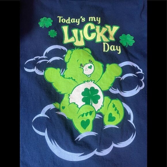 2004 Freeze care bear lucky dayT-shirt sz L - Picture 1 of 5